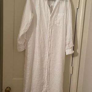 Frank & Eileen Rory Maxi Linen Dress White size Medium